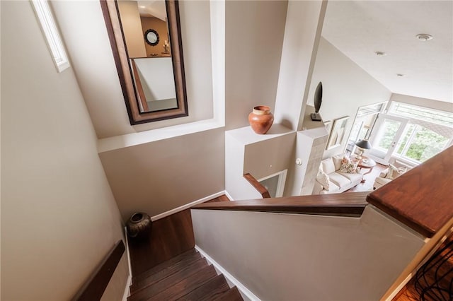 31 Spruce Rdg, Perinton, NY 14450 - staircase with wood finished floors and a high ceiling