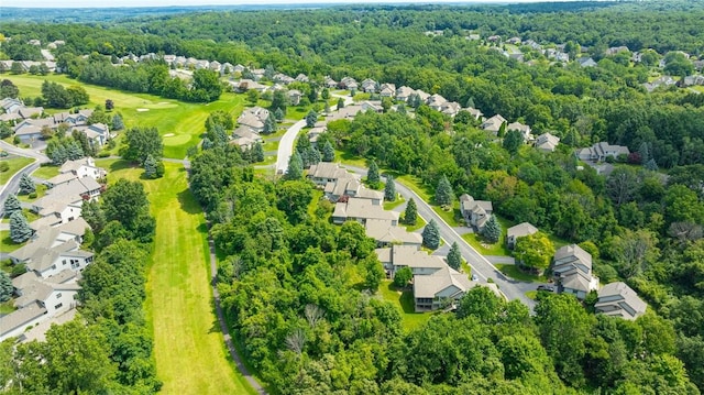 31 Spruce Rdg, Perinton, NY 14450 - aerial perspective of suburban area with a heavily wooded area and a local golf course