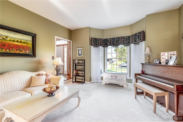 5477 Pebble Beach Dr, Hamburg, NY 14075 - living area with plenty of natural light and carpet flooring
