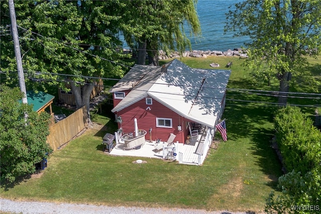 10337 Chaffee Ln, Yates, NY 14098 - view from above of property with a large body of water