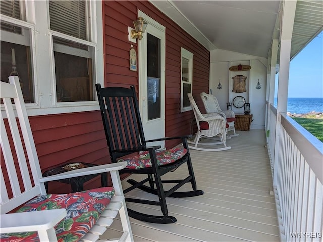 10337 Chaffee Ln, Yates, NY 14098 - wooden porch with a water view