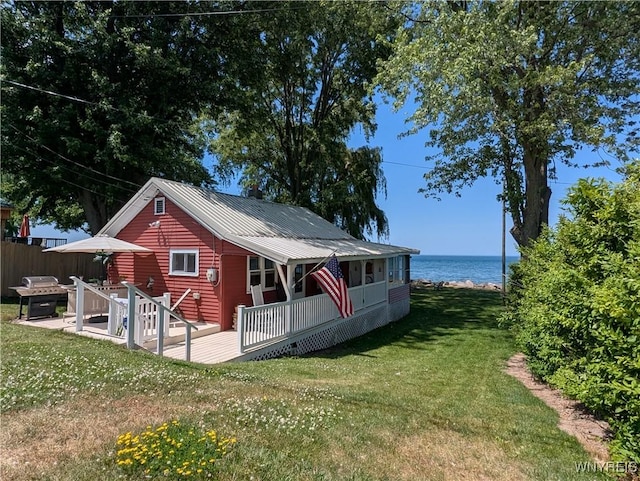 10337 Chaffee Ln, Yates, NY 14098 - view of outbuilding featuring a water view