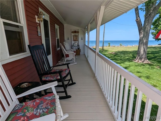 10337 Chaffee Ln, Yates, NY 14098 - deck featuring a water view