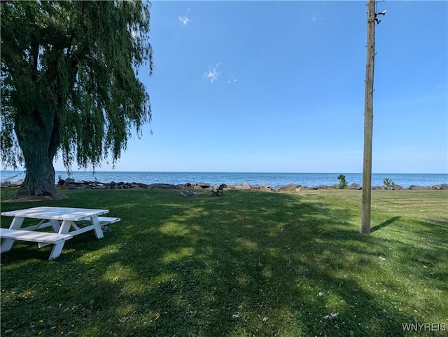 10337 Chaffee Ln, Yates, NY 14098 - view of green lawn with a water view