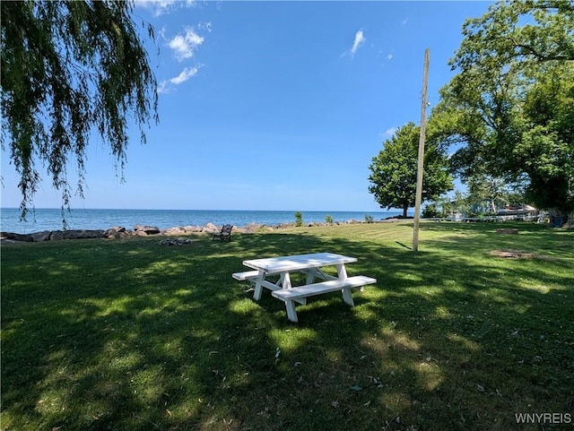 10337 Chaffee Ln, Yates, NY 14098 - view of community with a yard and a water view