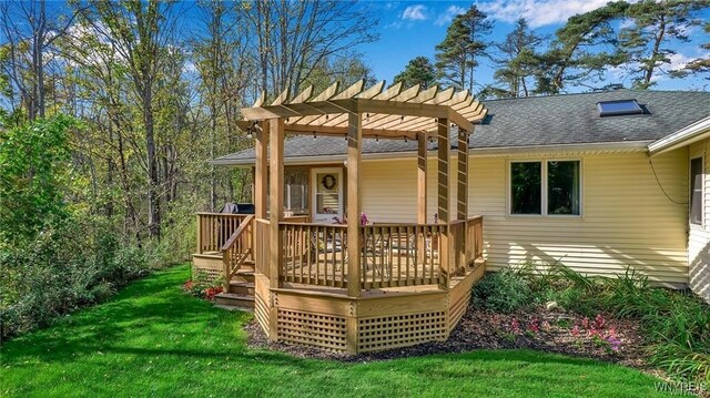 8515 Rte 243, Rushford, NY 14777 - deck with a yard