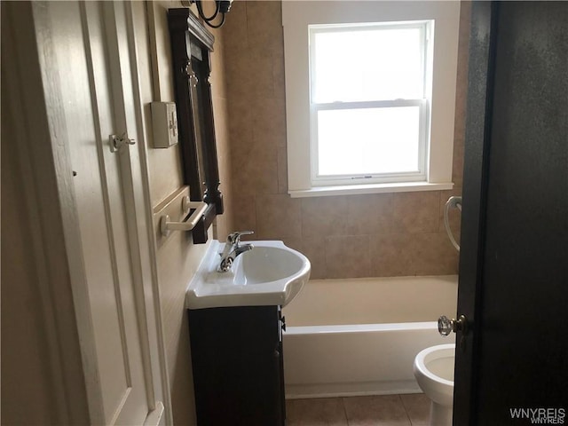 29 Avery Ave, Buffalo, NY 14216 - full bath featuring vanity and tile patterned floors