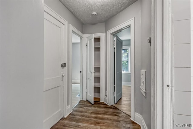 717 Lasalle Ave, Buffalo, NY 14215 - corridor featuring dark wood finished floors and a textured ceiling