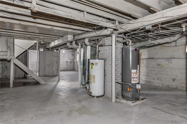 717 Lasalle Ave, Buffalo, NY 14215 - unfinished basement with gas water heater