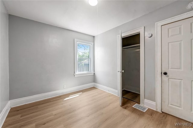 717 Lasalle Ave, Buffalo, NY 14215 - unfurnished bedroom with light wood-type flooring and baseboards