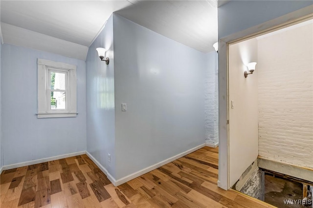 152 Mulberry St, Buffalo, NY 14204 - hall with wood finished floors and vaulted ceiling