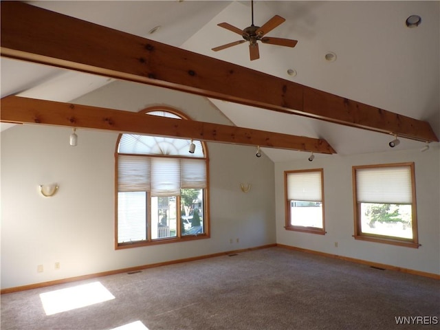 315 Laurens St, Olean-City, NY 14760 - carpeted empty room featuring ceiling fan and baseboards