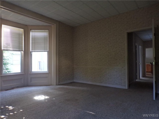 315 Laurens St, Olean-City, NY 14760 - carpeted empty room featuring wallpapered walls