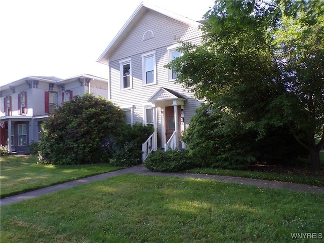 315 Laurens St, Olean-City, NY 14760 - view of front facade featuring a front yard