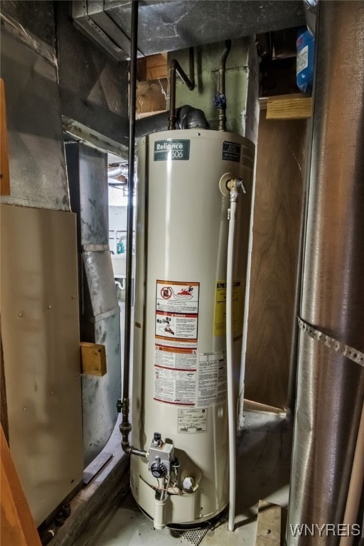 742 93rd St, Niagara Falls, NY 14304 - utility room with water heater and heating unit