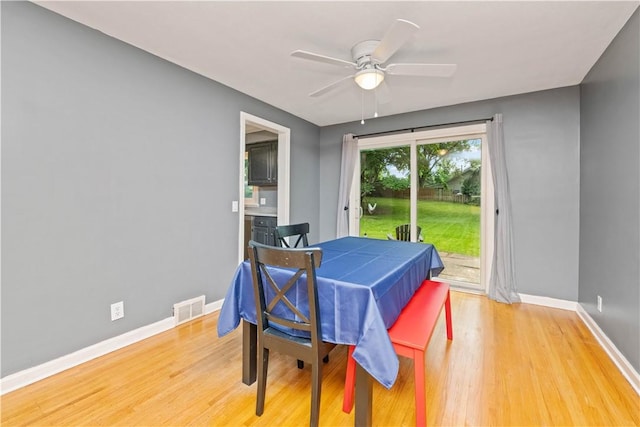 917 Whalen Rd, Penfield, NY 14526 - dining area featuring wood finished floors and ceiling fan