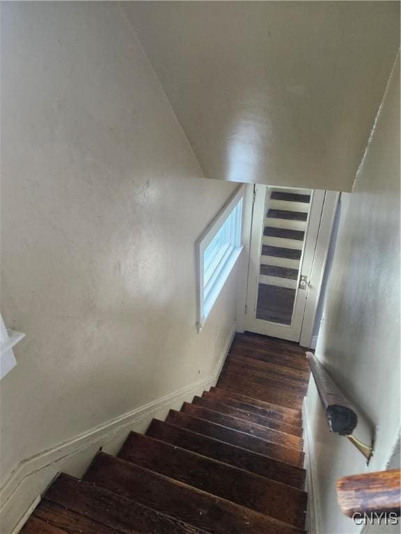 609 W Colvin St, Syracuse, NY 13205 - staircase with wood finished floors