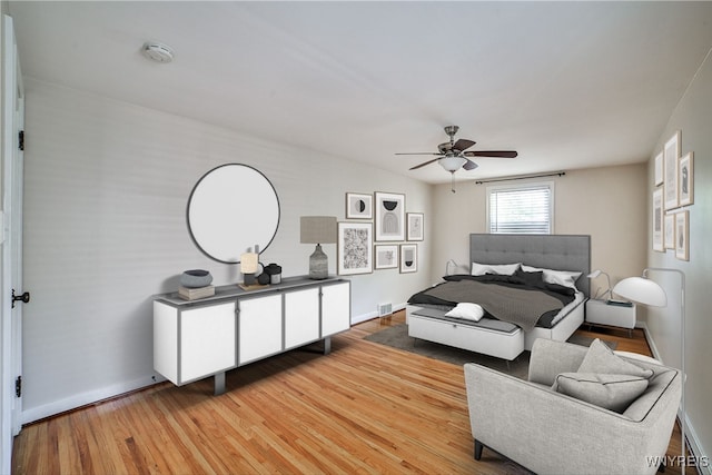 218 Hamilton Dr, Amherst, NY 14226 - bedroom with light wood-type flooring and a ceiling fan