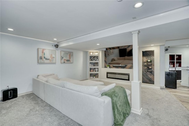 28 Blaydon Loop, Henrietta, NY 14586 - living area with recessed lighting and light colored carpet