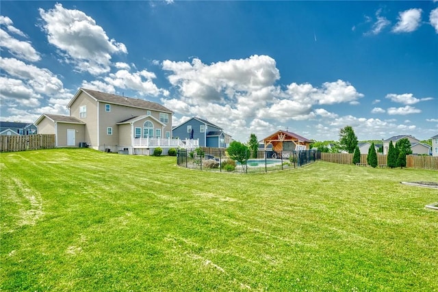 28 Blaydon Loop, Henrietta, NY 14586 - fenced backyard with a gazebo and a shed