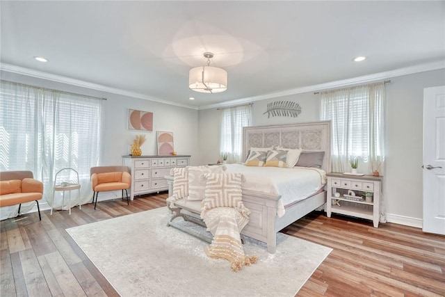 28 Blaydon Loop, Henrietta, NY 14586 - bedroom with crown molding, wood finished floors, and recessed lighting