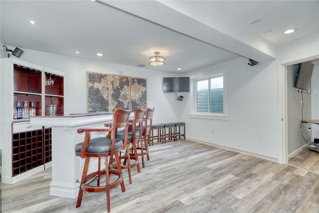 28 Blaydon Loop, Henrietta, NY 14586 - indoor dry bar with light wood finished floors and recessed lighting