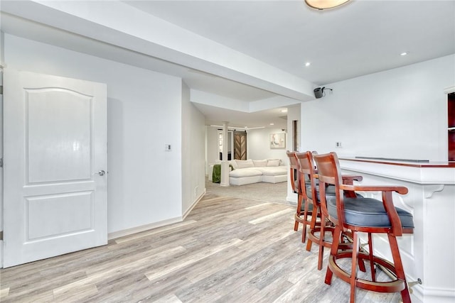 28 Blaydon Loop, Henrietta, NY 14586 - dining room with light wood-type flooring and recessed lighting