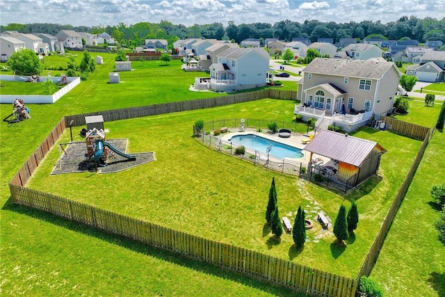 28 Blaydon Loop, Henrietta, NY 14586 - aerial view of residential area with a pool area