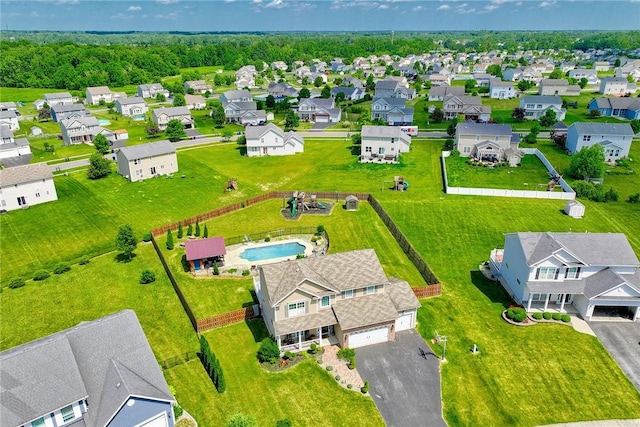 28 Blaydon Loop, Henrietta, NY 14586 - aerial view of residential area featuring a pool area