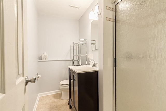 45 Barnfield Rd, Henrietta, NY 14534 - full bathroom featuring vanity, a stall shower, and tile patterned flooring