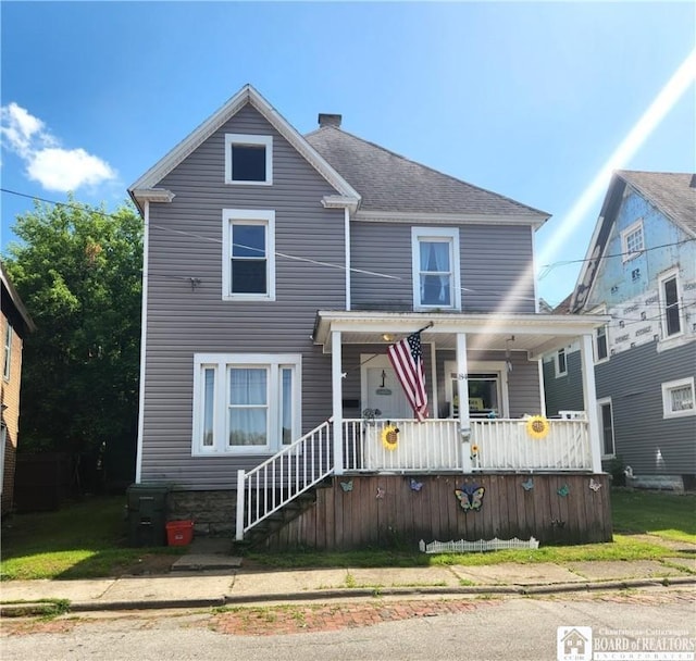 84 Victoria Ave, Jamestown, NY 14701 - view of front of home featuring a porch