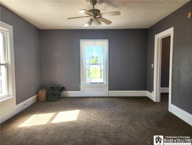 84 Victoria Ave, Jamestown, NY 14701 - empty room featuring carpet floors and ceiling fan