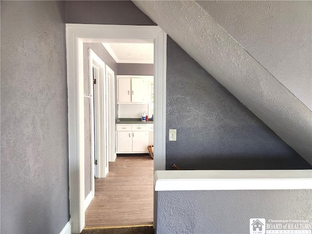 84 Victoria Ave, Jamestown, NY 14701 - hall with a textured wall and a textured ceiling