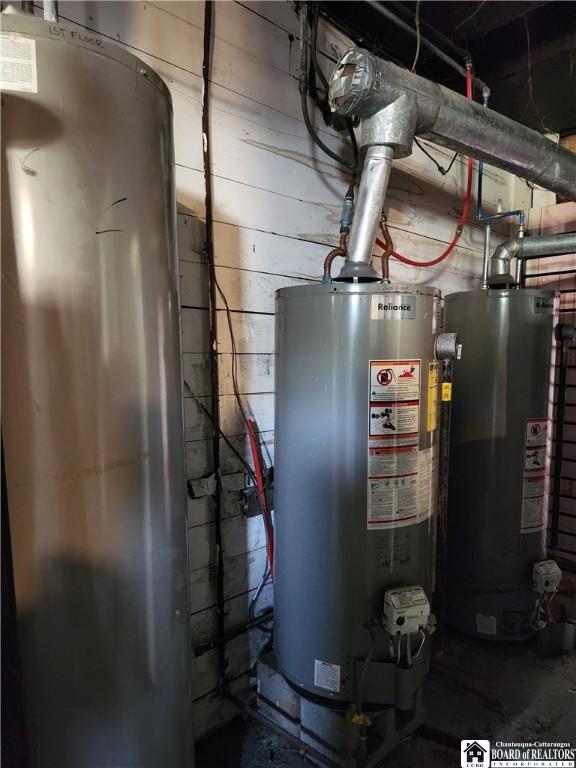 296 Falconer St, Jamestown, NY 14701 - utilities with gas water heater and water heater