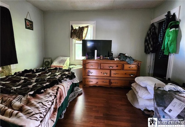 124 Bowen St, Jamestown, NY 14701 - bedroom featuring dark wood-style flooring