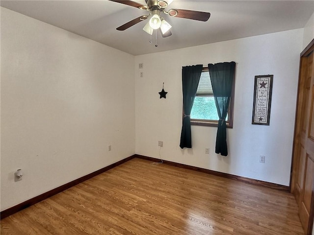 641 Fire Ln Unit 5, Genoa, NY 13081 - empty room featuring wood finished floors and ceiling fan