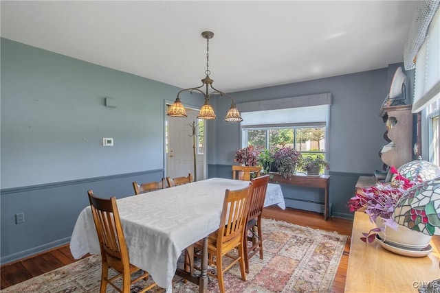 4853 Enders Rd, Manlius, NY 13104 - dining space featuring a baseboard radiator and wood finished floors