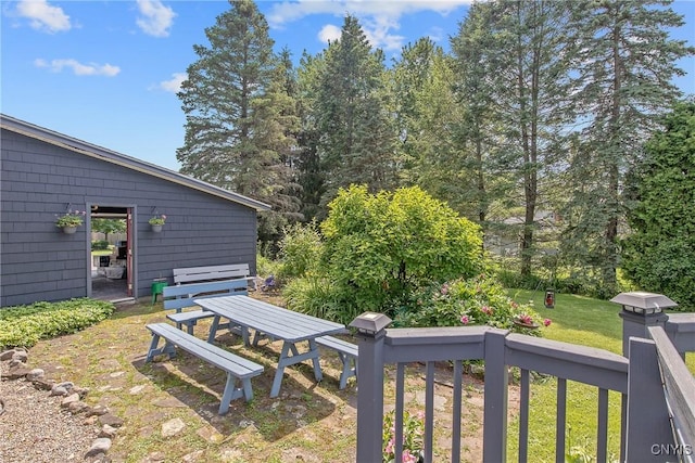 4853 Enders Rd, Manlius, NY 13104 - view of green lawn featuring outdoor dining space