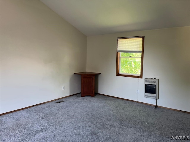 50 Ideal St, Buffalo, NY 14206 - carpeted spare room featuring heating unit and lofted ceiling