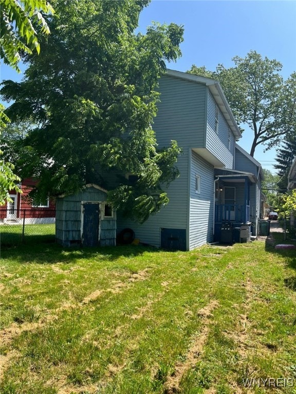 50 Ideal St, Buffalo, NY 14206 - rear view of house featuring a storage shed