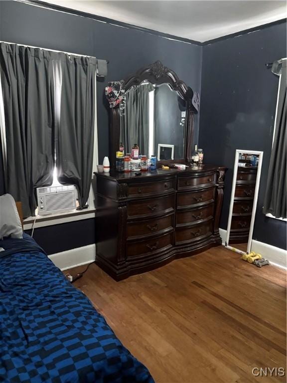 1905 S Geddes St, Syracuse, NY 13207 - bedroom featuring cooling unit and wood finished floors