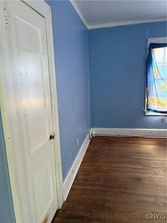 1905 S Geddes St, Syracuse, NY 13207 - spare room featuring ornamental molding and wood finished floors