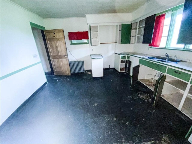 866 Smith St, Rochester, NY 14606 - kitchen featuring radiator and a sink