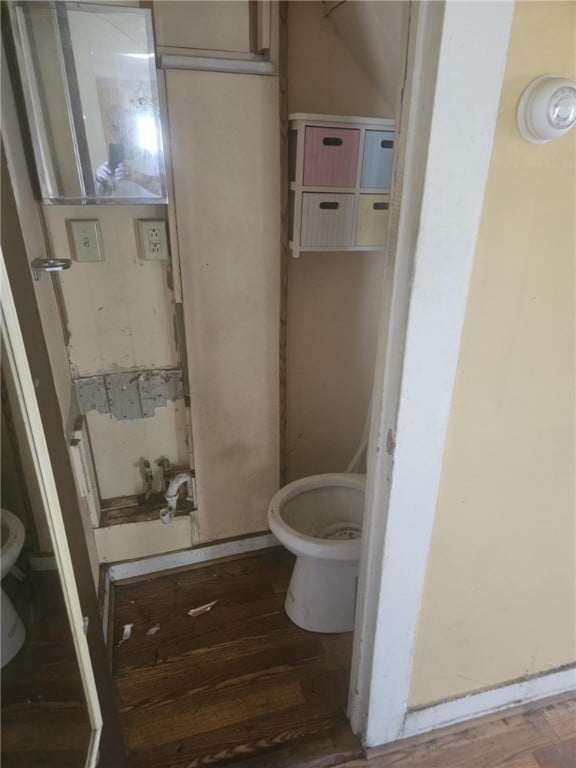 405 Balsam St, Elmira City, NY 14904 - bathroom featuring toilet and wood finished floors