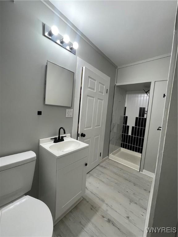 43 Union St, Collins, NY 14070 - full bath with vanity and tiled shower