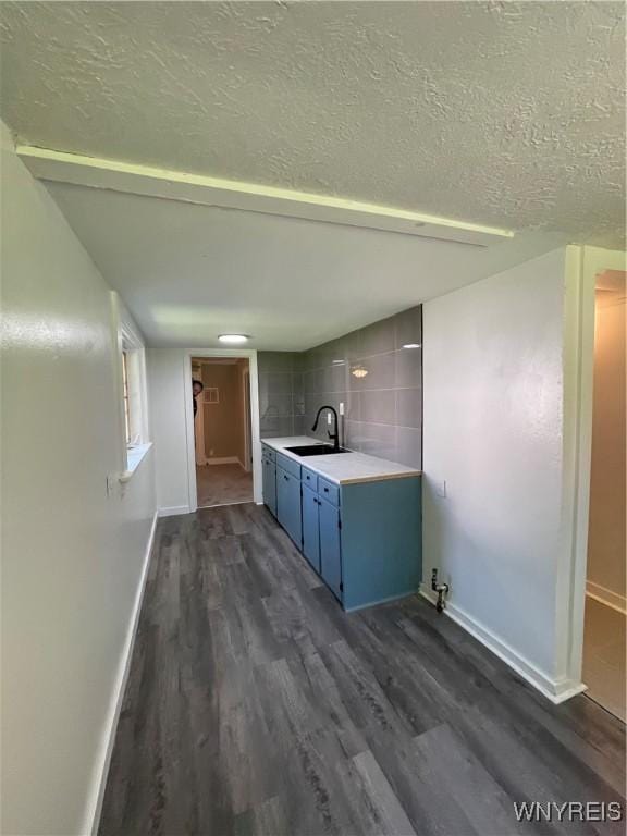 43 Union St, Collins, NY 14070 - washroom featuring dark wood finished floors and a textured ceiling