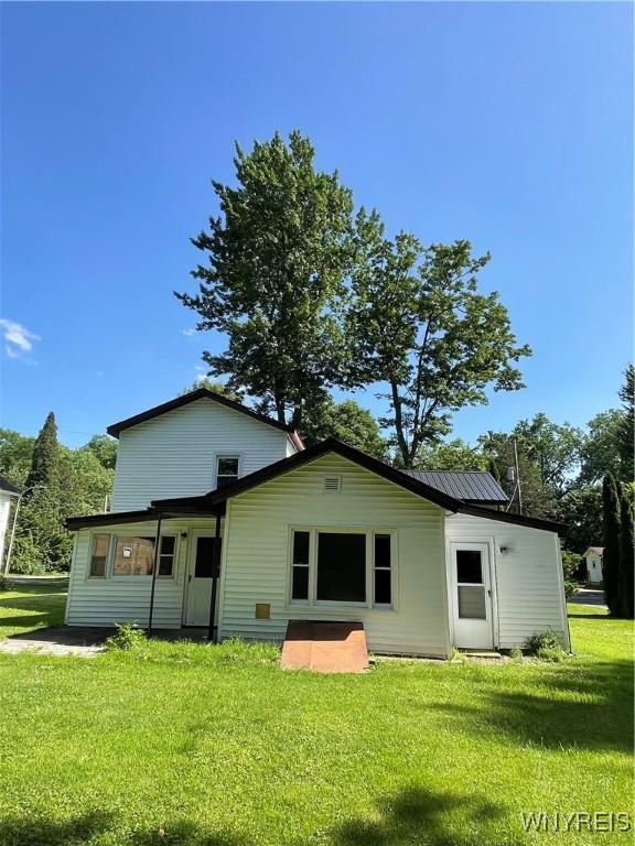 43 Union St, Collins, NY 14070 - back of house with a yard