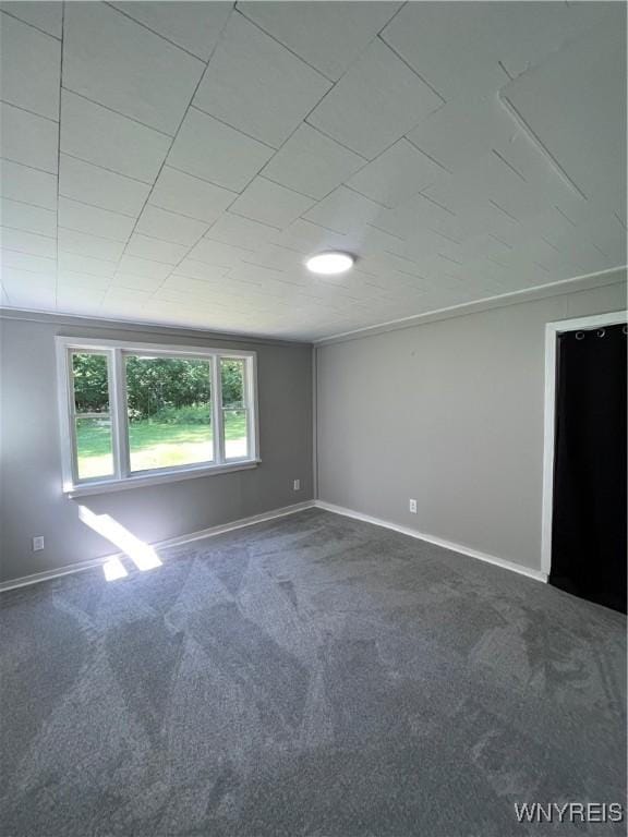 43 Union St, Collins, NY 14070 - carpeted empty room featuring baseboards