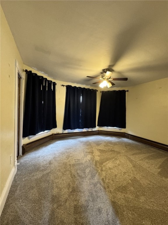 519 N Elk Ave, Kane Boro, PA 16735 - carpeted spare room featuring a ceiling fan and baseboards