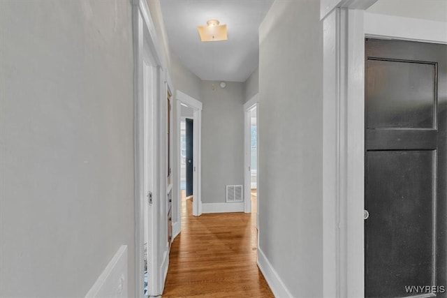 592 Parkside Ave, Buffalo, NY 14216 - corridor featuring wood finished floors and attic access